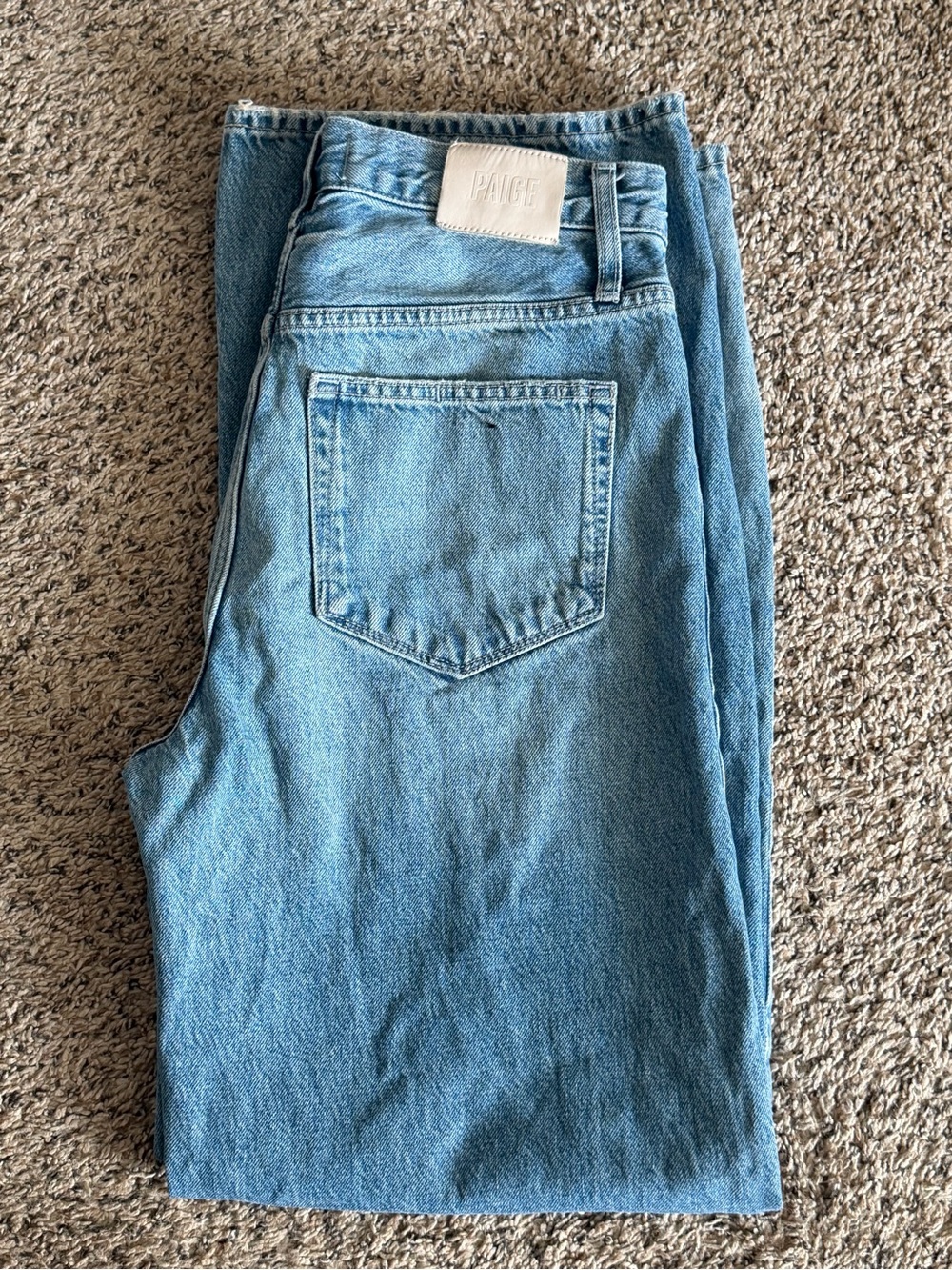 PAIGE ‘Arellia’ Light Wash Wide-Leg High-Rise Jeans Size 28 - Picture 2 of 4